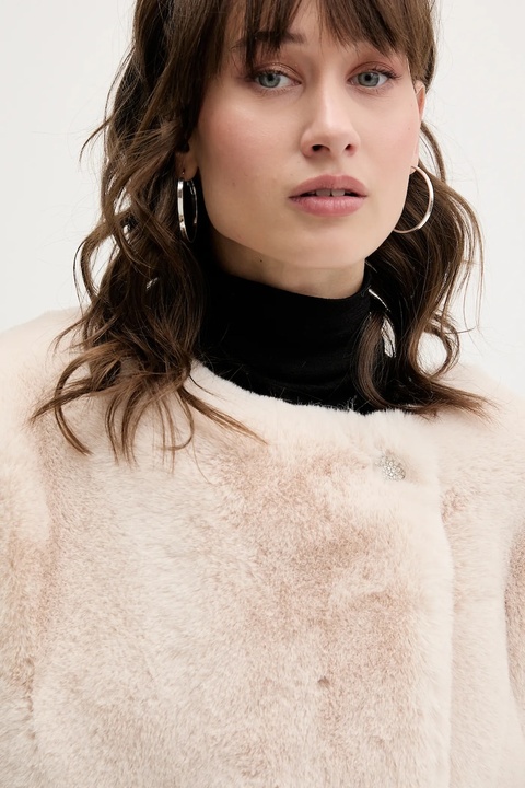 Blugirl Blumarine płaszcz kolor beżowy PF5006.T0300 - zdjęcie produktu nr 1