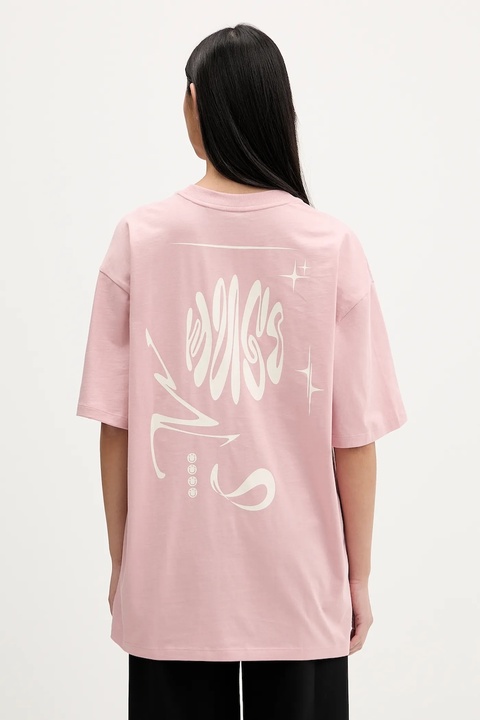 Hugo Blue t-shirt bawełniany damski kolor różowy 50554005 - zdjęcie produktu nr 1