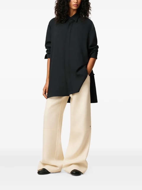 AMI Paris classic-collar wool shirt - Black - zdjęcie produktu nr 2
