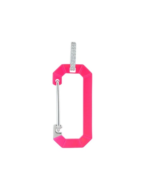 EÉRA 18kt white gold large Chiara single earring - Pink - zdjęcie produktu nr 1