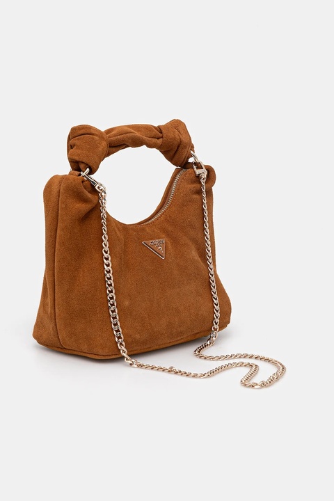 Guess torebka zamszowa ISOTTA kolor brązowy HWSG96 60010 - zdjęcie produktu nr 2