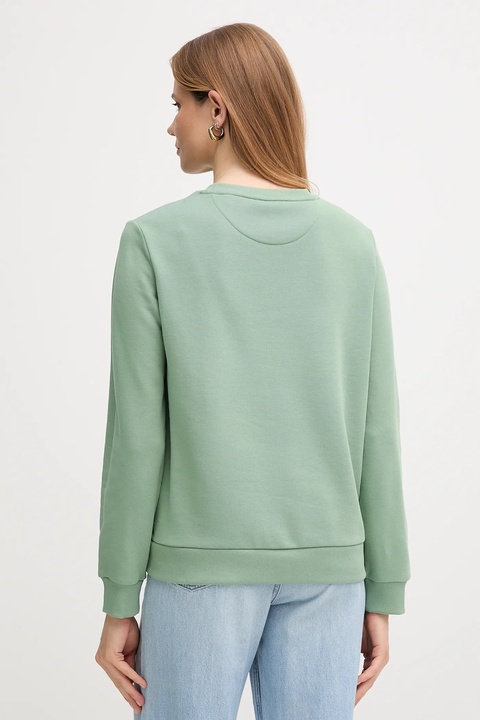 Gant bluza damska kolor zielony gładka 4202586 - zdjęcie produktu nr 2