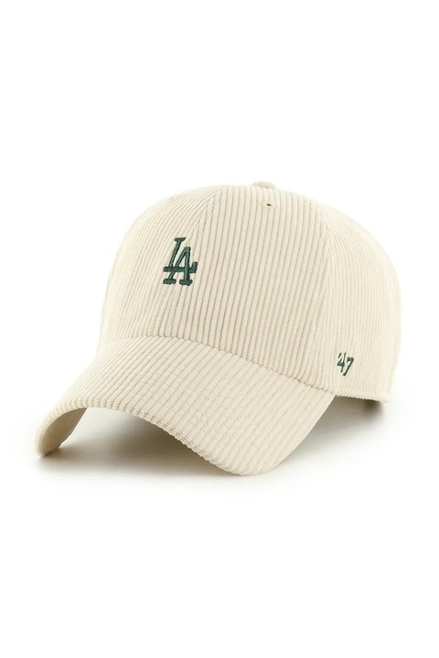 47 brand czapka z daszkiem sztruksowa MLB Los Angeles Dodgers kolor beżowy B-THCBR12EWS-NT - zdjęcie produktu nr 1