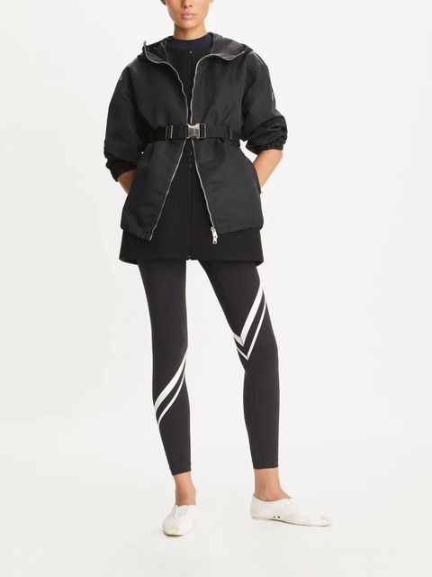 Tory Burch logo-appliqué hooded jacket - Black - zdjęcie produktu nr 2