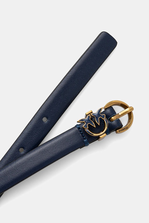 Pinko pasek skórzany damski kolor niebieski 105482 A2QP - zdjęcie produktu nr 2