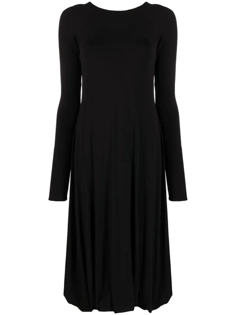 Jil Sander open-back midi dress - Black - zdjęcie produktu nr 1