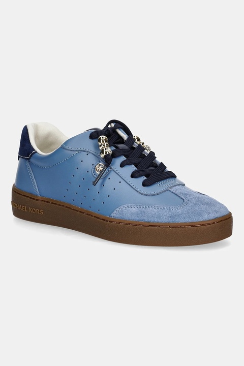 MICHAEL Michael Kors sneakersy skórzane Scotty damskie kolor niebieski 43F5SCFS1S.457 - zdjęcie produktu nr 1