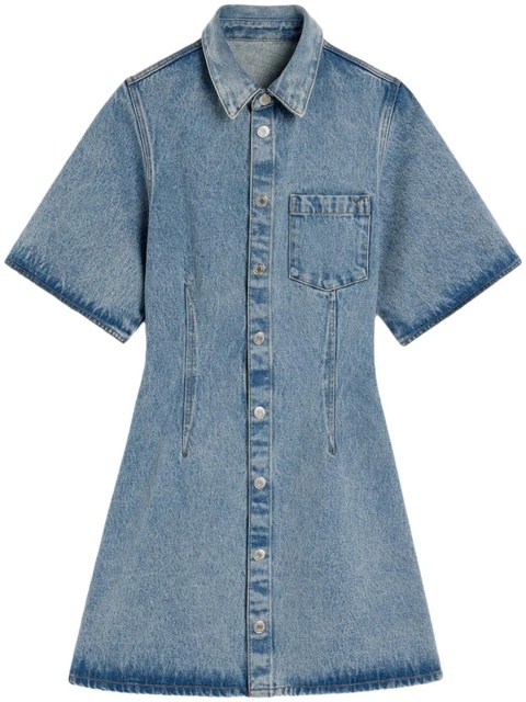 AMI Paris short-sleeved shirt dress - Blue - zdjęcie produktu nr 1