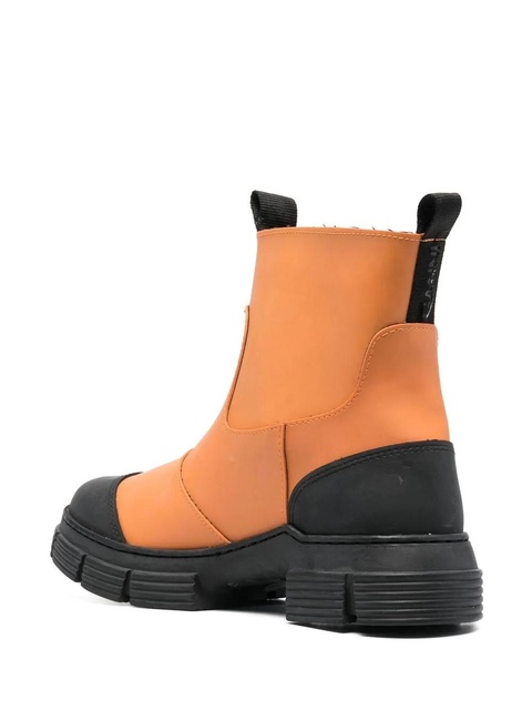 GANNI 55mm chunky slip-on boots - Orange - zdjęcie produktu nr 2