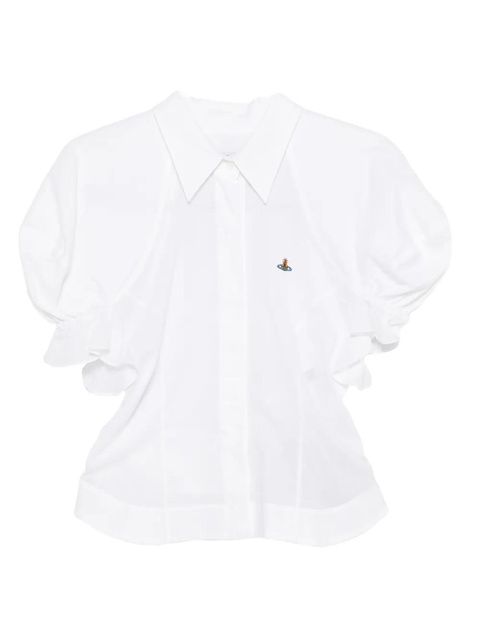 Vivienne Westwood puff-sleeve collared shirt - White - zdjęcie produktu nr 1