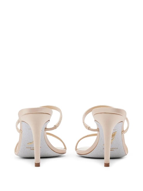 René Caovilla 100mm satin strass sandals - Neutrals - zdjęcie produktu nr 2