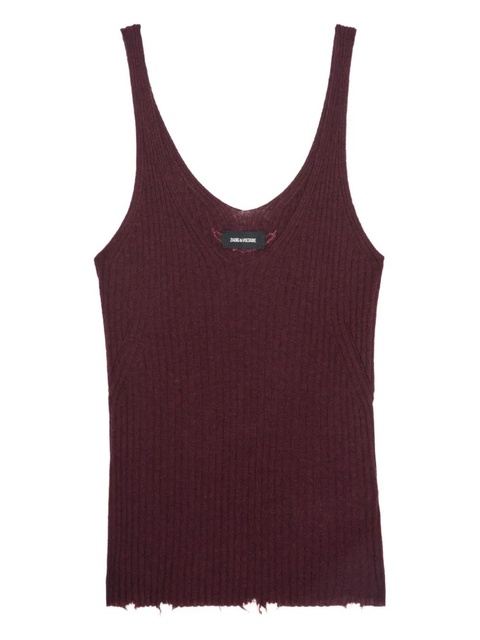 Zadig&Voltaire ribbed tank top - Red - zdjęcie produktu nr 1