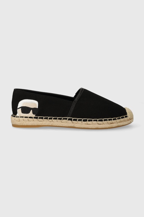 Karl Lagerfeld espadryle KAMINI kolor czarny KL80111N - zdjęcie produktu nr 1