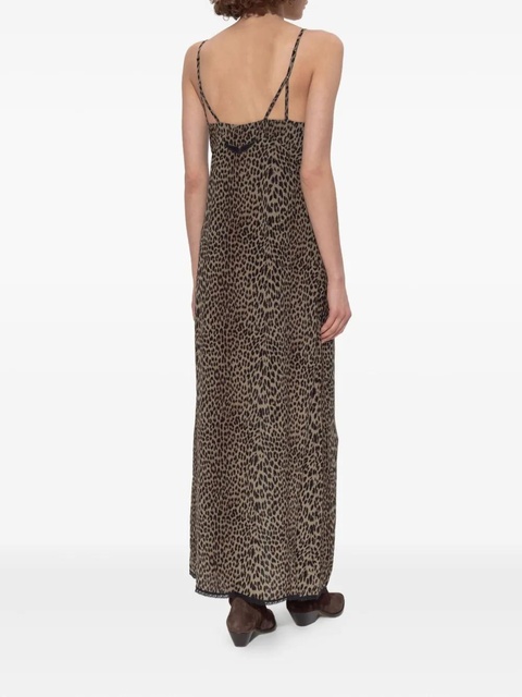 Zadig&Voltaire leopard-print slip dress - Brown - zdjęcie produktu nr 2