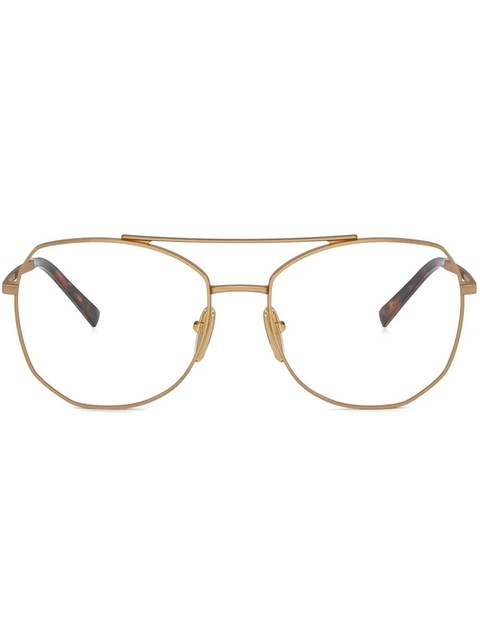 Prada Eyewear pilot-frame sunglasses - Gold - zdjęcie produktu nr 1