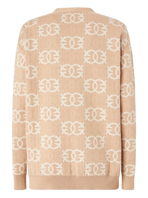 PINKO geometric-pattern cardigan - Neutrals - zdjęcie produktu nr 1