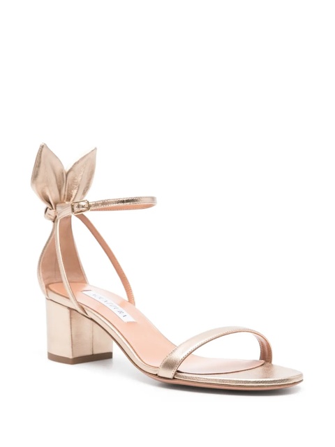 Aquazzura 50mm Bow Tie sandals - Gold - zdjęcie produktu nr 2