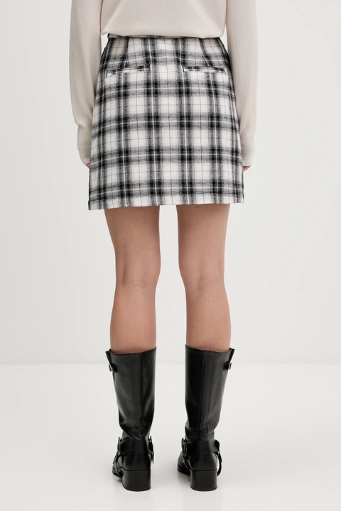 Tommy Jeans spódnica bawełniana kolor czarny mini prosta DW0DW21461 - zdjęcie produktu nr 1