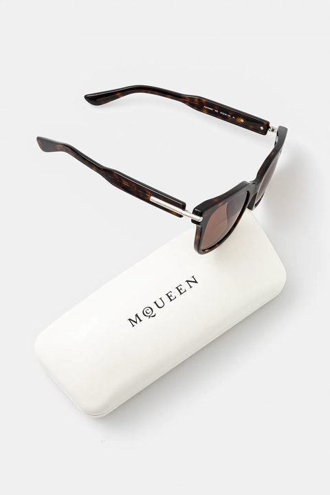 Alexander McQueen okulary kolor pomarańczowy AM0496SA - zdjęcie produktu nr 2