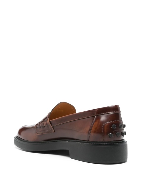 Tod's leather loafers - Red - zdjęcie produktu nr 2