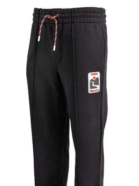 Casablanca panelled drawstring trousers - Black - zdjęcie produktu nr 2