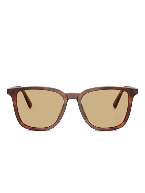 Miu Miu Eyewear tortoiseshell-pattern sunglasses - Brown - zdjęcie produktu nr 1