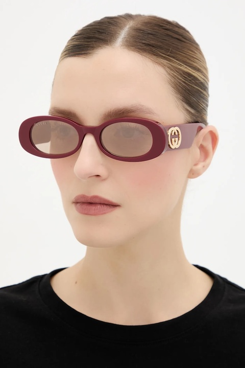 Gucci okulary przeciwsłoneczne damskie kolor bordowy GG0517S - zdjęcie produktu nr 1