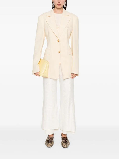 Jil Sander flower-jacquard trousers - Neutrals - zdjęcie produktu nr 2
