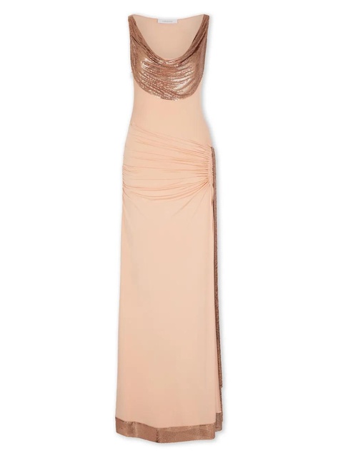 Rabanne cowl-neck maxi dress - Pink - zdjęcie produktu nr 1