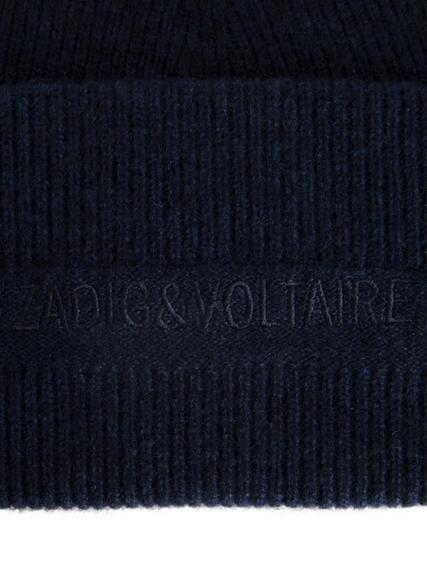 Zadig&Voltaire cashmere beanie hat - Blue - zdjęcie produktu nr 2