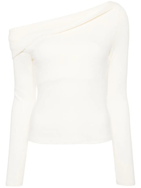 Reformation Elio off-shoulder top - Neutrals - zdjęcie produktu nr 2