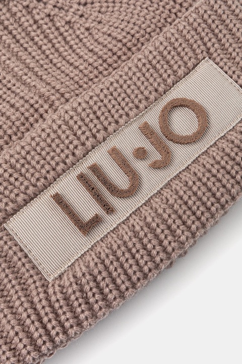 Liu Jo czapka kolor brązowy 2F5057.M0300 - zdjęcie produktu nr 2