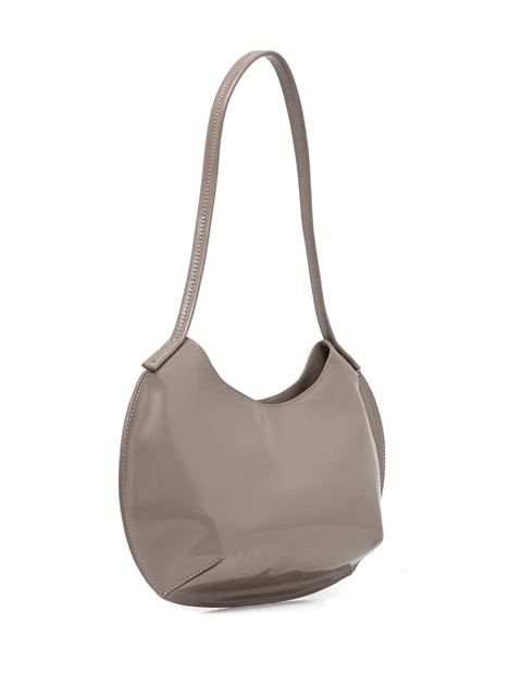 BY FAR medium Horner leather shoulder bag - Grey - zdjęcie produktu nr 2