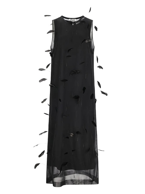 Jil Sander sleeveless maxi dress - Black - zdjęcie produktu nr 1