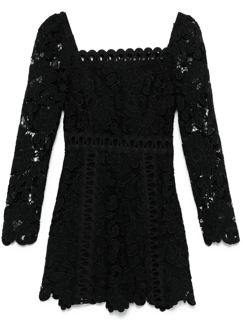Maje floral-motif mini dress - Black - zdjęcie produktu nr 1