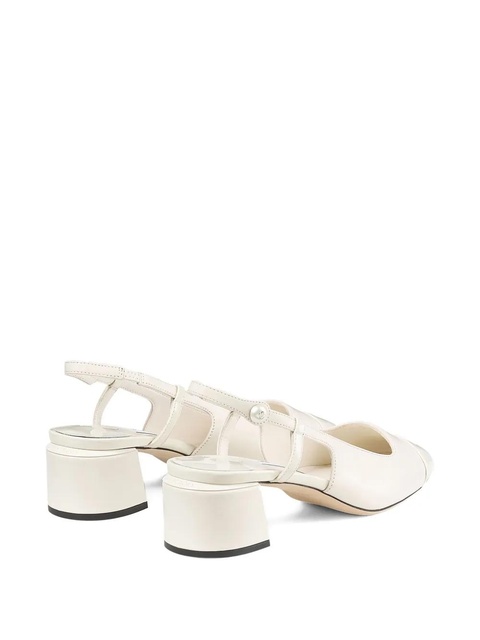 Jimmy Choo 45mm Elisa sling-back pumps - Neutrals - zdjęcie produktu nr 2