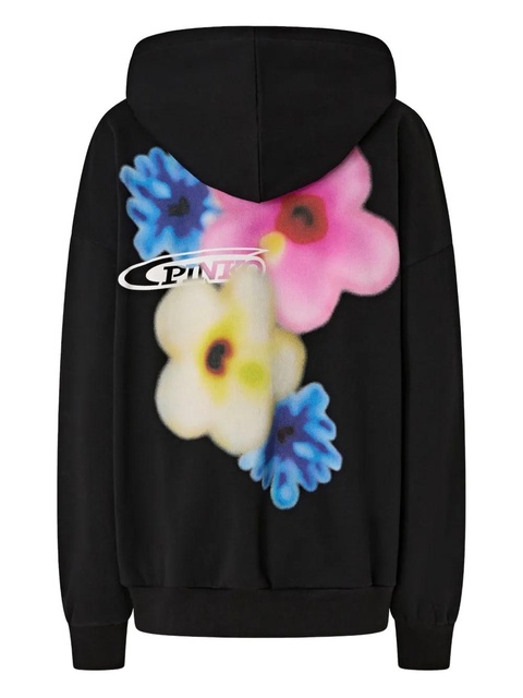 PINKO floral zip-up top - Black - zdjęcie produktu nr 2