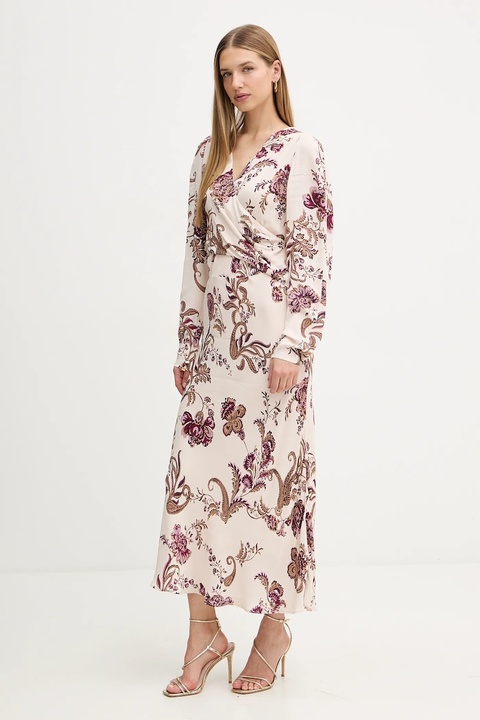 Marciano Guess sukienka DENISE kolor beżowy maxi rozkloszowana 5BGK32 7352A - zdjęcie produktu nr 2