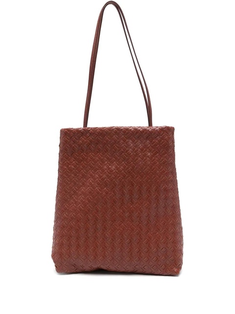 The Row woven sheepskin tote bag - Brown - zdjęcie produktu nr 1