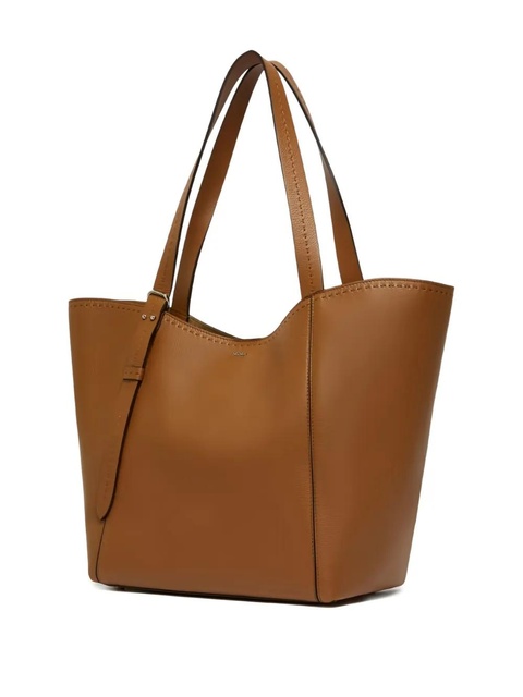 Max Mara large leather tote bag - Brown - zdjęcie produktu nr 2