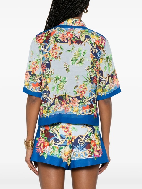 Maje floral-print shirt - Blue - zdjęcie produktu nr 1