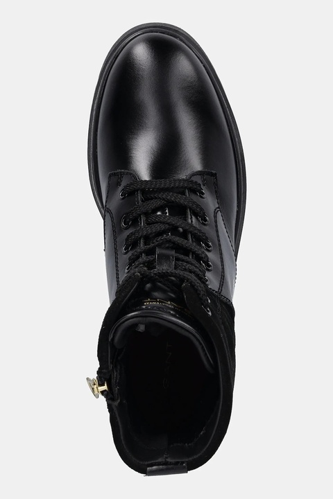 Gant workery skórzane Aligrey damskie kolor czarny na płaskim obcasie 31541156 - zdjęcie produktu nr 2