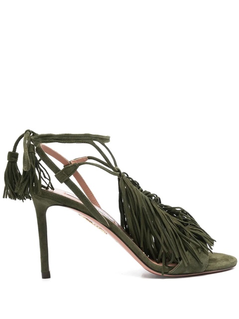 Aquazzura 85mm Gytane sandals - Green - zdjęcie produktu nr 1