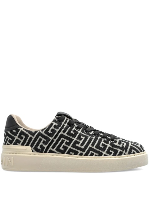 Balmain B-Court monogram sneakers - Black - zdjęcie produktu nr 1