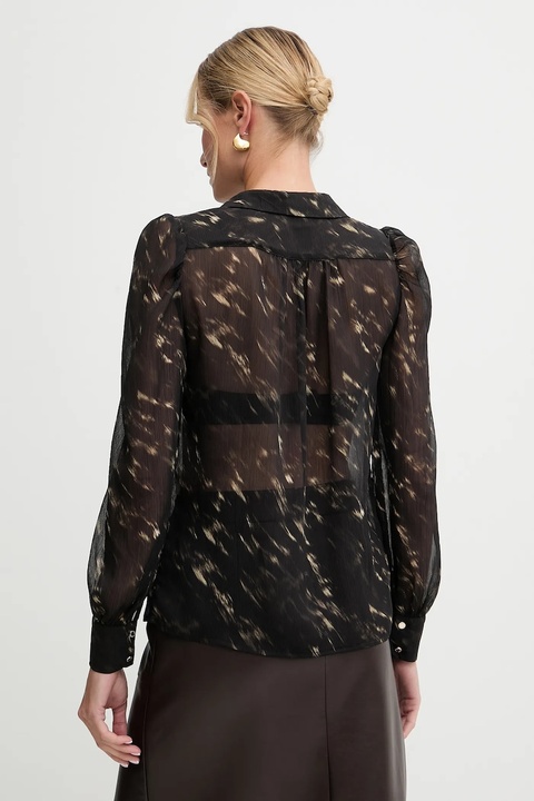 Morgan koszula damska kolor czarny slim z kołnierzykiem klasycznym COOD.F - zdjęcie produktu nr 2