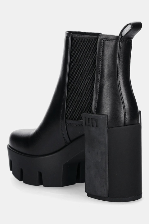 United Nude sztyblety skórzane Grip Chelsea Mid IV damskie kolor czarny na słupku 109590116 - zdjęcie produktu nr 2