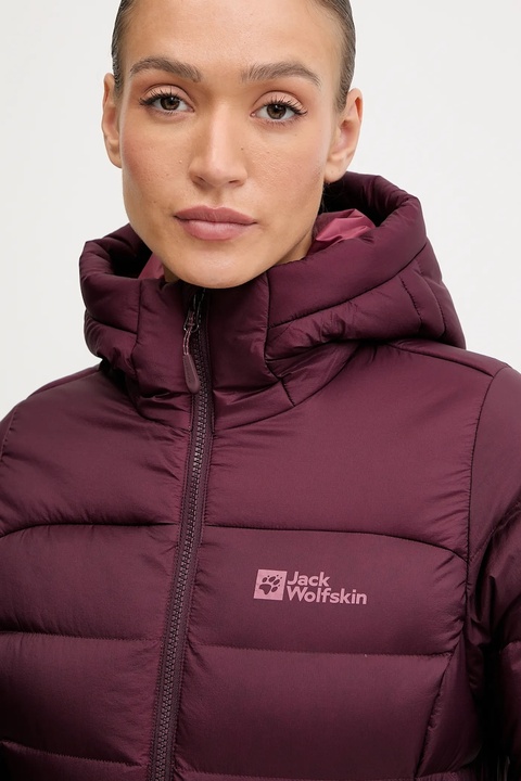 Jack Wolfskin kurtka sportowa puchowa Nebelhorn kolor fioletowy A61829 - zdjęcie produktu nr 2