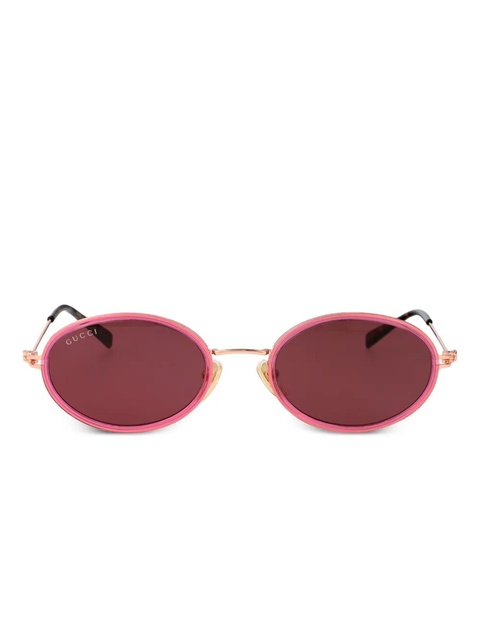 Gucci Eyewear oval-frame sunglasses - Pink - zdjęcie produktu nr 1