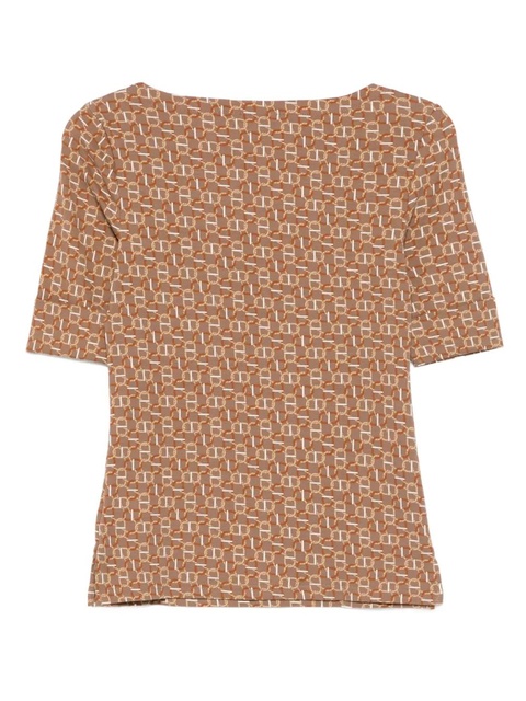 Lauren Ralph Lauren patterned T-shirt - Brown - zdjęcie produktu nr 2