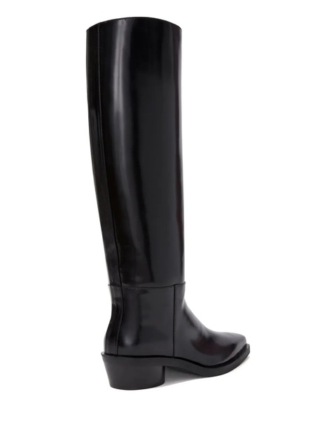 Proenza Schouler Bronco knee-high leather boots - Black - zdjęcie produktu nr 2
